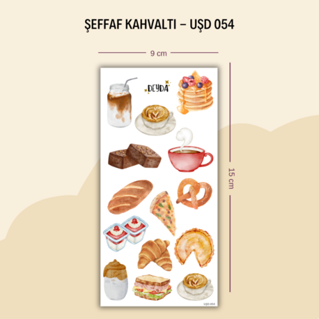 UŞD-054 Kahvaltı Sticker