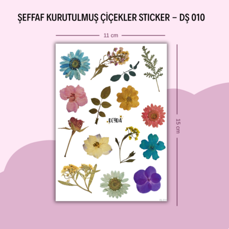DŞ-010 Kurutulmuş Çiçekler Sticker