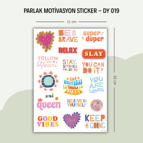DY-019 Motivasyon Sticker