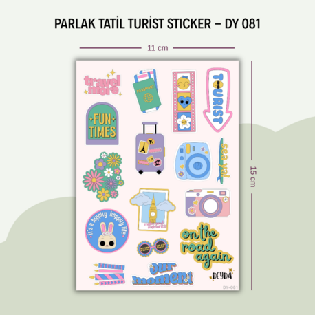 DY-081 Tatil Turist Sticker