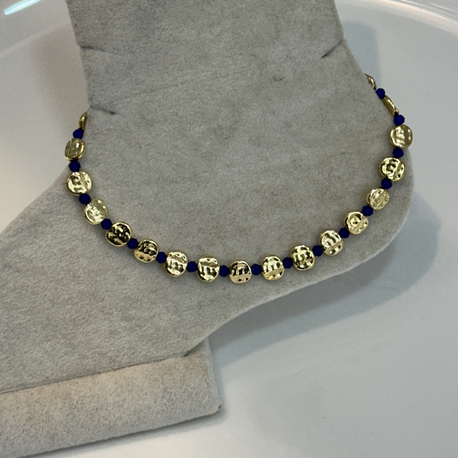 Lacivert Gold Halhal