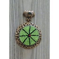 Otantik swarovski taşlı kolye gümüş...