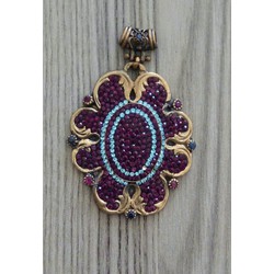 Otantik swarovski taşlı kolye gümüş...