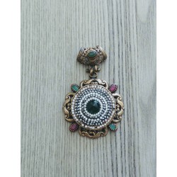 Otantik swarovski taşlı kolye gümüş...