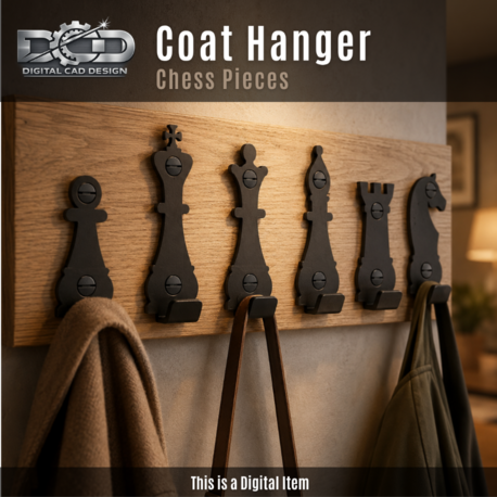 Chess Pieces Coat Hanger