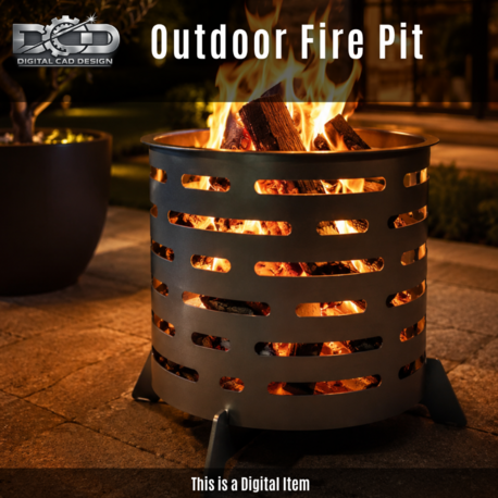 Outdoor Fire Pit, Dxf File For Laser Cutting, Fire Pit Dxf Files