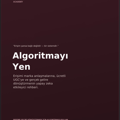 Yapay Zeka ile Algoritmayı Yen