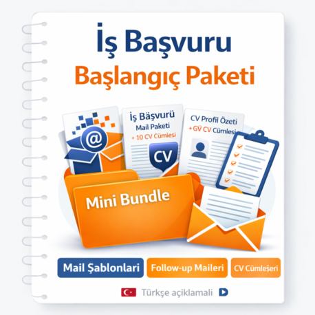 İş Başvuru Başlangıç Paketi (Bundle)