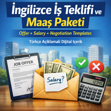 İngilizce İş Teklifi ve Maaş Yanıt Paketi