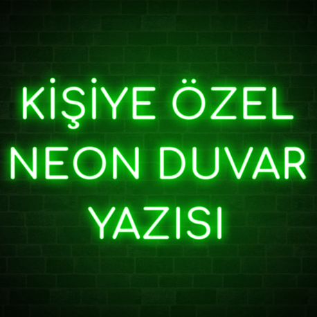 Kişiye Özel Neon Duvar Yazısı