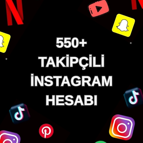 550+ TAKİPCİLİ INSTAGRAM HESABI