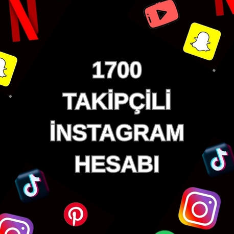 1700 TAKİPÇİLİ İNSTAGRAM HESABI