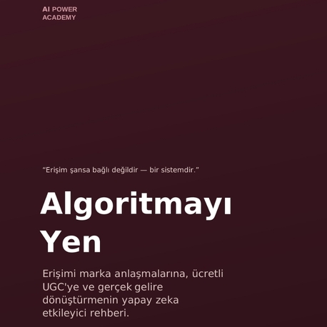 Algoritma ve Yapay Zeka Rehberi 