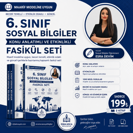  6. Sınıf Sosyal Bilgiler Fasikül Seti + Etkinlikler