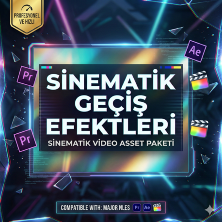 10 Premium Sinematik Geçiş Efekti Paketi | Profesyonel Video Transitions