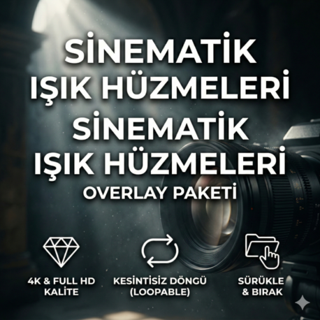 Sinematik Işık Hüzmeleri Overlay Paketi
