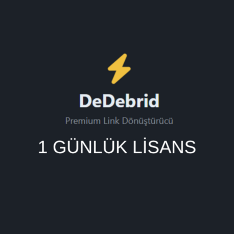 DeDebrid 1 Günlük Lisans