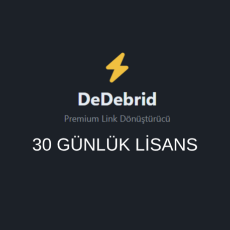 DeDebrid 30 Günlük Lisans