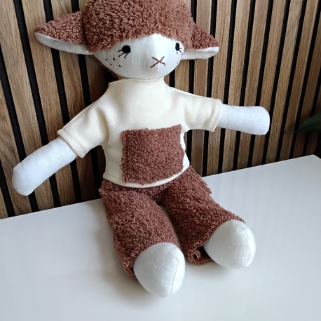 ​Peluş Detaylı Minik Kuzucuk El Yapımı Oyuncak