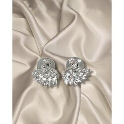 Gümüş swarovski küpe