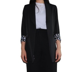 ŞAL YAKA SİYAH BLAZER CEKET 