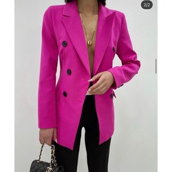 FUŞYA ASTARLI BLAZER CEKET 