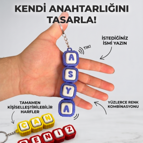 Kişiye Özel Tıklanabilir Anahtarlık