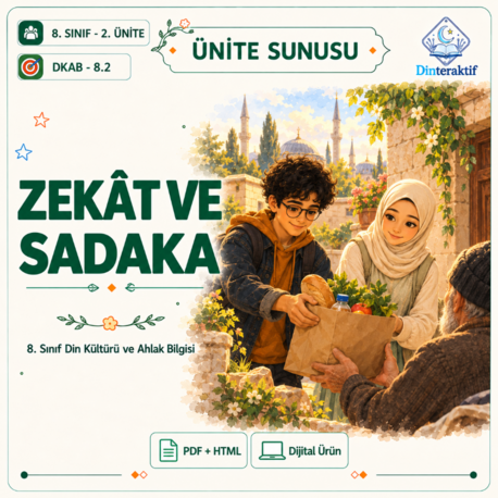 8. Sınıf 2. Ünite: Zekât ve Sadaka /Huma-n
