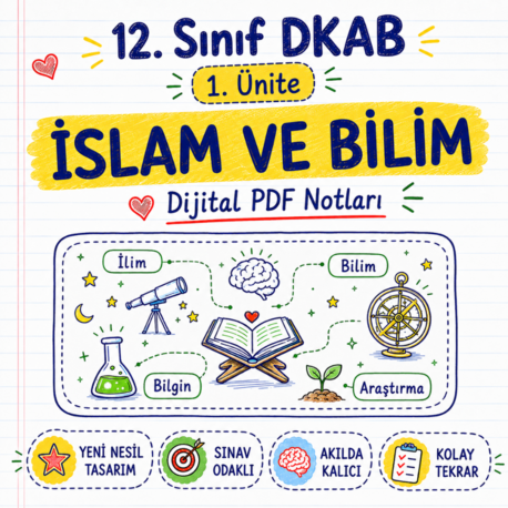12. Sınıf DKAB 1. Ünite - İslam ve Bilim