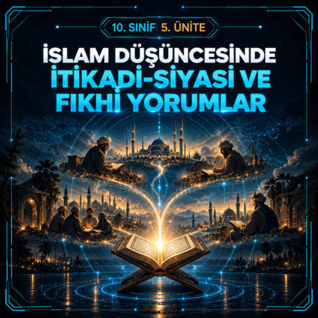 10. SINIF 5. ÜNİTE – İSLAM DÜŞÜNCESİNDE İTİKADİ-SİYASİ VE FIKHİ YORUMLAR