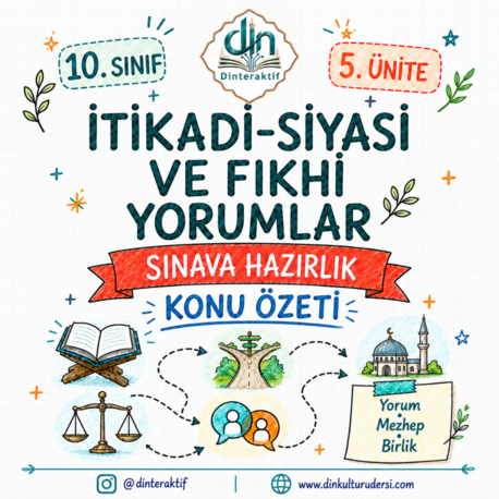 10. SINIF 5. ÜNİTE KOLAY TEKRAR