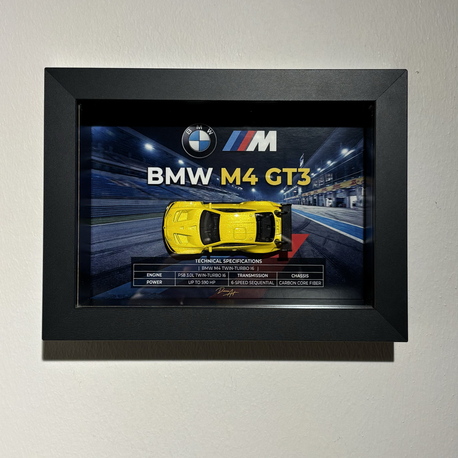 BMW M4 GT3 3D Çerçeve 