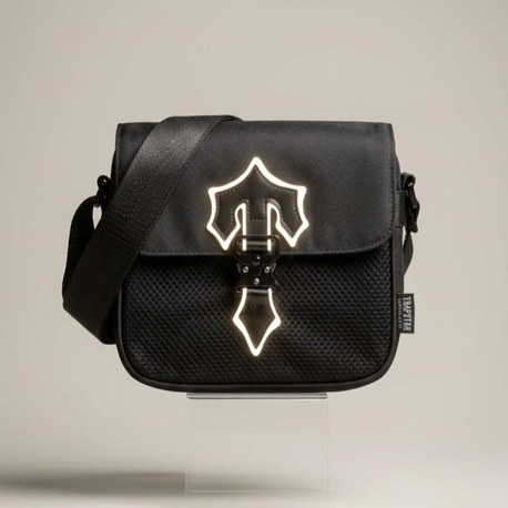 Trapstar Siyah-Beyaz Reflektörlü Irongate Bag