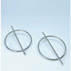 Modern Silver Küpe