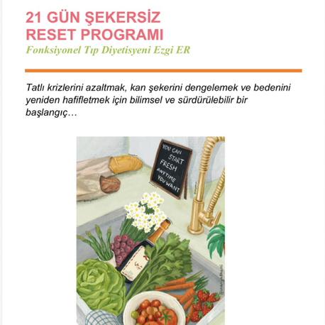 21 Gün Şekersiz Reset Programı