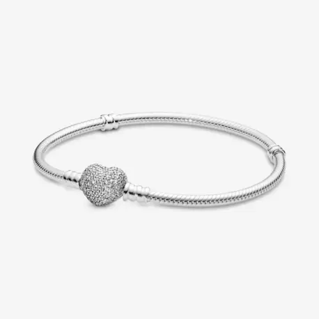 PAVE KALP KLİPSLİ BİLEKLİK