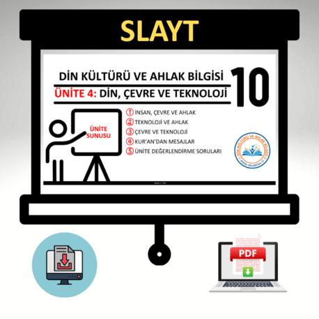 10. Sınıf 4. Ünite: Din, Çevre ve Teknoloji-Ünite Slaytı