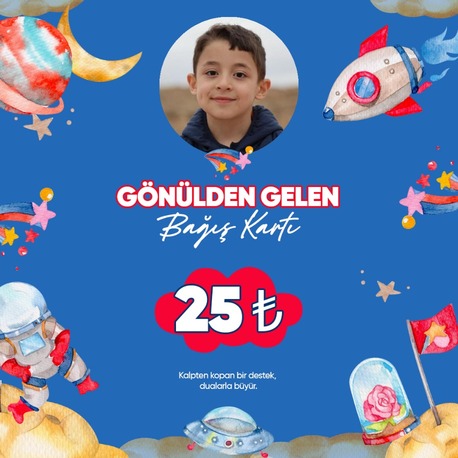  Gönülden Gelen Bağış Kartı