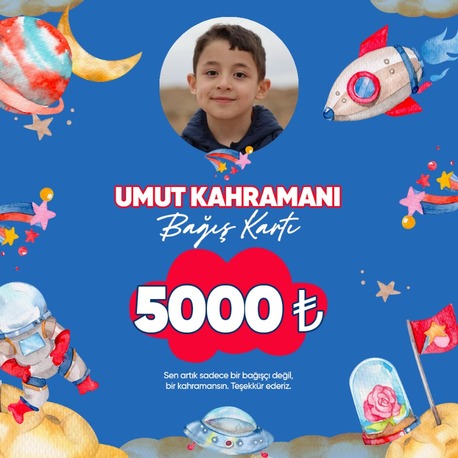 Umut Kahramanı Bağış Kartı