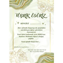 YENI IS TEBRIK KARTI