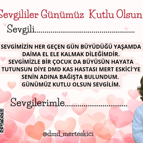 Sevgililer Günü Tebrik Kartı