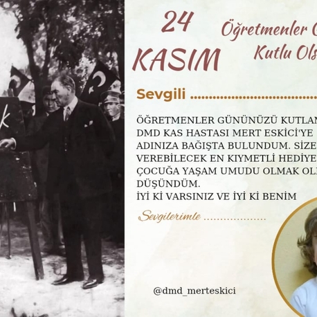 ÖĞRETMENLER GÜNÜ KARTI