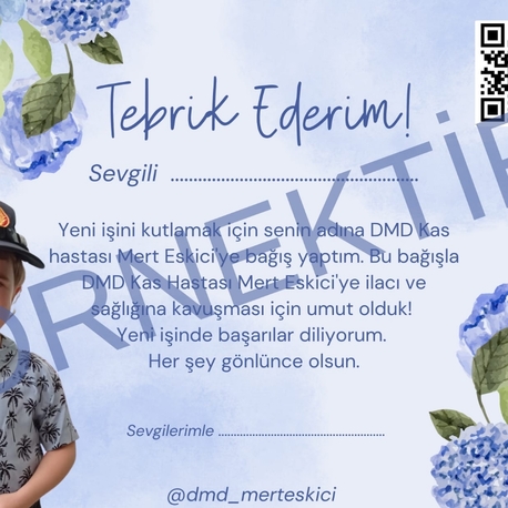 YENİ İŞ TEBRİK KARTI 