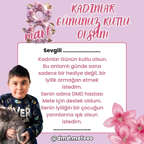 Kadınlar günü kartı