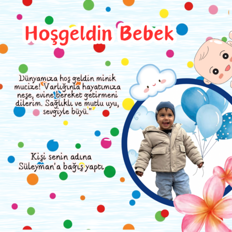Hoş geldin Bebek Kartı
