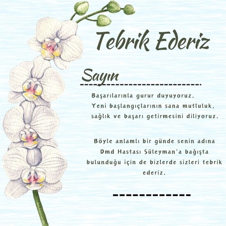 Tebrik Kartı
