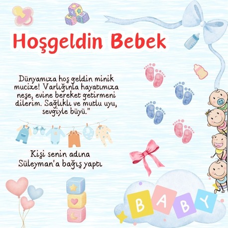 Hoş geldin Bebek Kartı 1