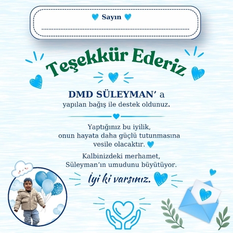 teşekkür kartı