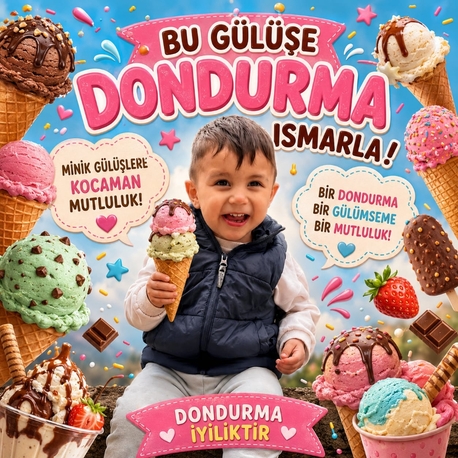 Süleyman'ın gülüşleri için dondurma alırmısınız