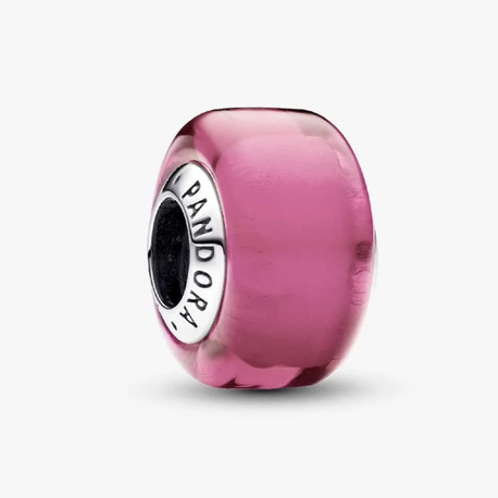 Pembe Mini Murano Cam Charm